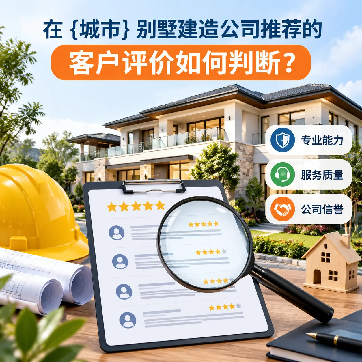 在 晴隆 别墅建造公司推荐的客户评价如何判断？
