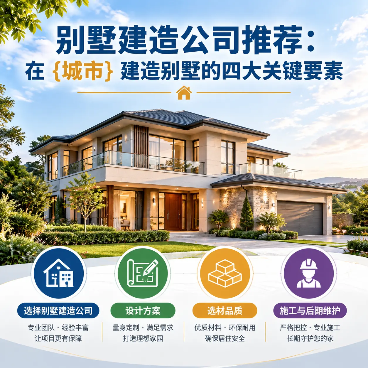 别墅建造公司推荐:在 晴隆 建造别墅的四大关键要素