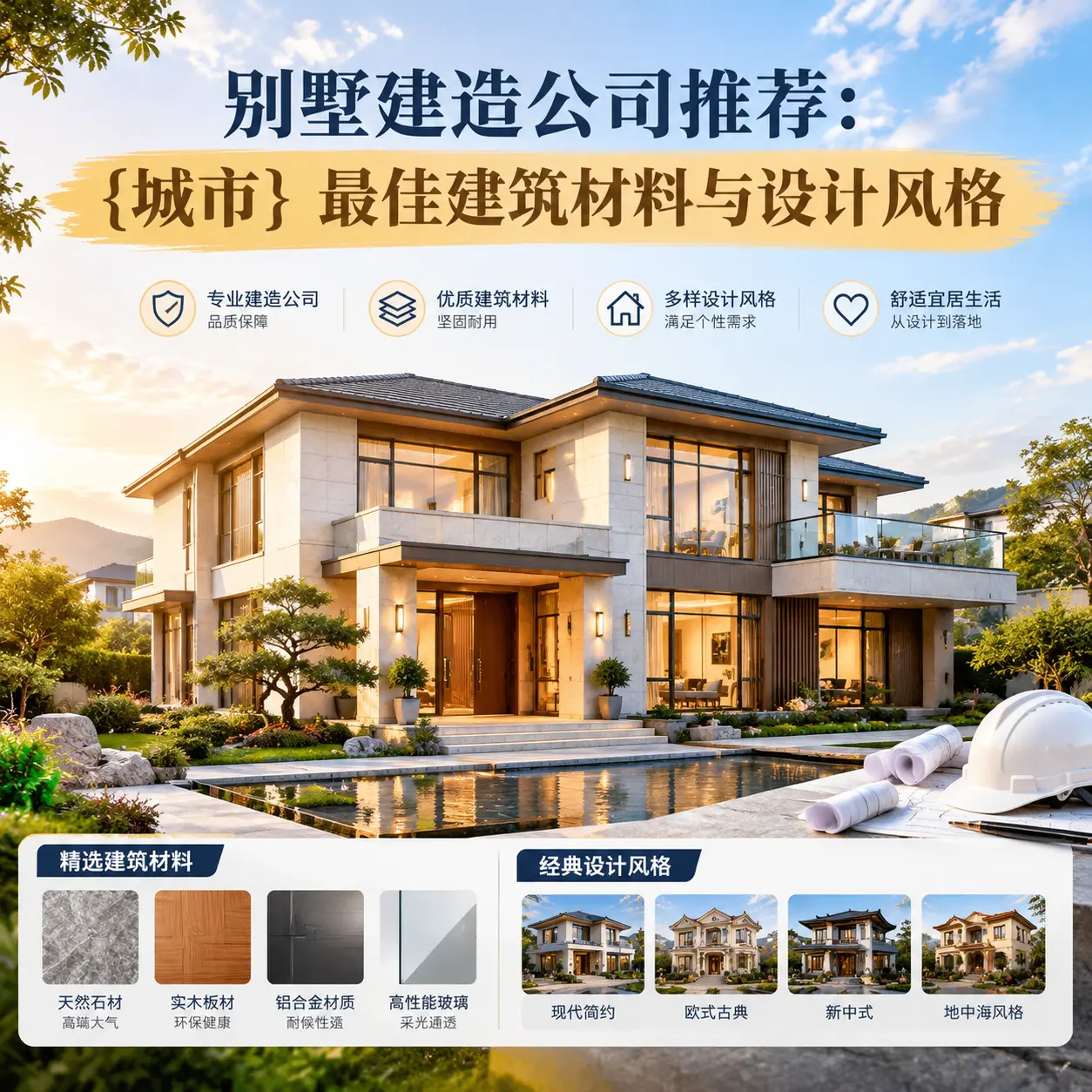 别墅建造公司推荐： 晴隆 最佳建筑材料与设计风格