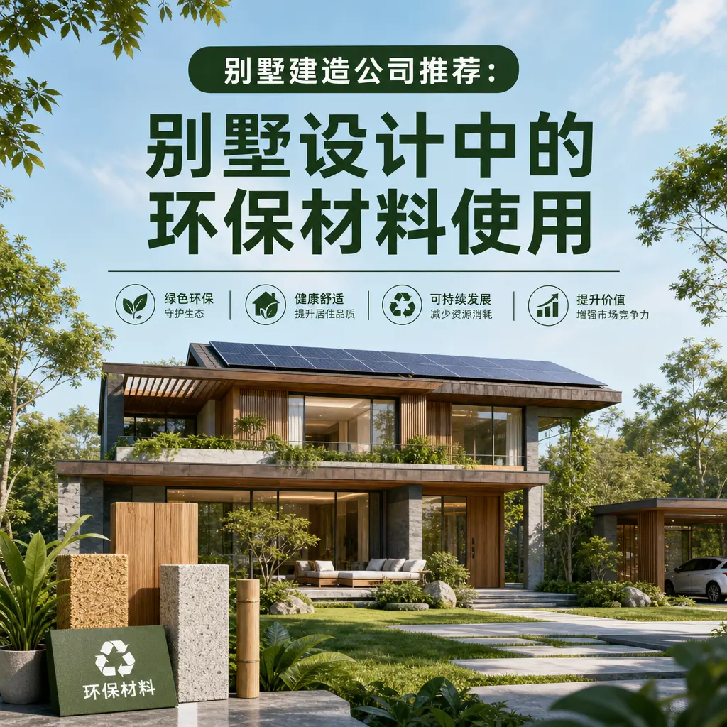 别墅建造公司推荐： 晴隆 别墅设计中的环保材料使用