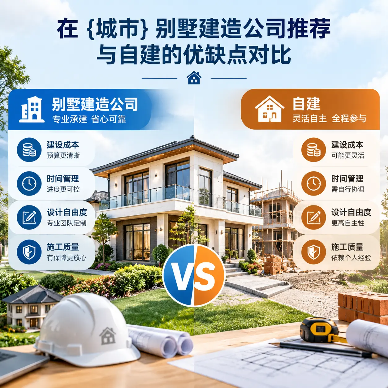 在 晴隆 别墅建造公司推荐与自建的优缺点对比